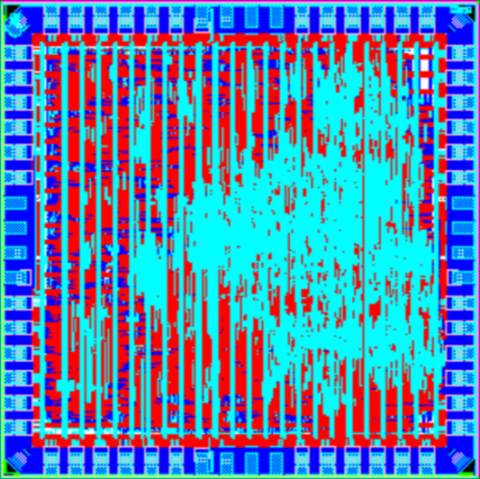 RISC-V core die photo